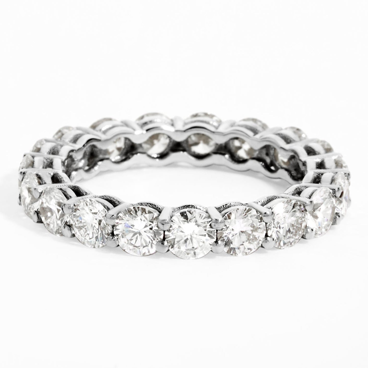 Bold Diamond Eternity Ring (3.25ct) in White Gold