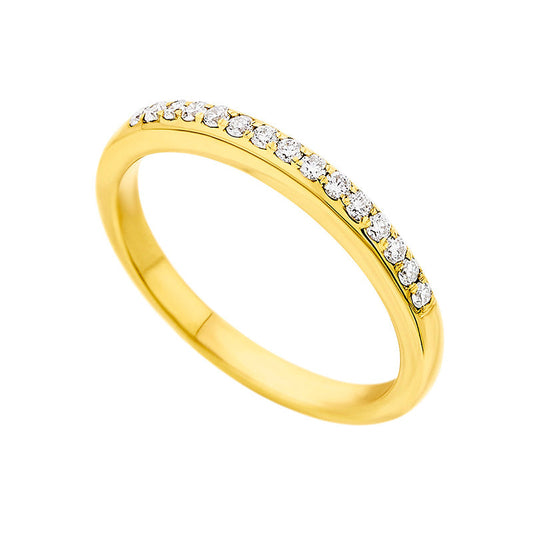 Half Eternity Diamond Ring (0.18ct) in Yellow Gold