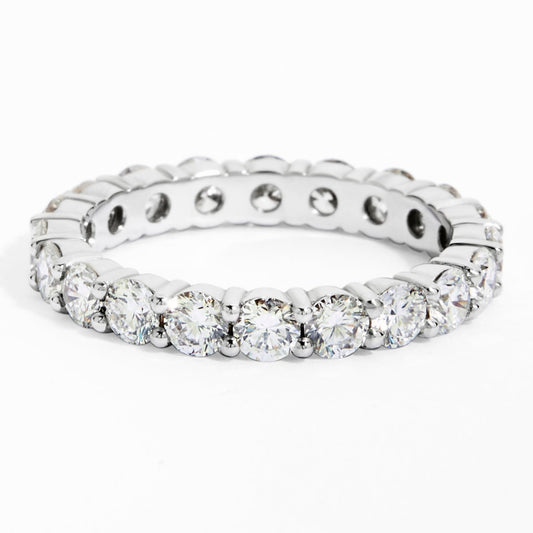 Full Diamond Eternity Ring (2.29ct) in White Gold