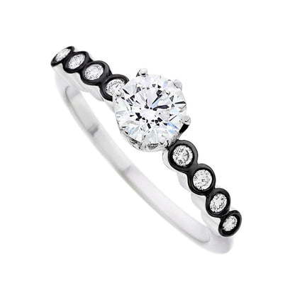 Solitaire Elise in White Gold