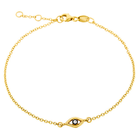 Eye Diamond Bracelet in 18K Yellow Gold