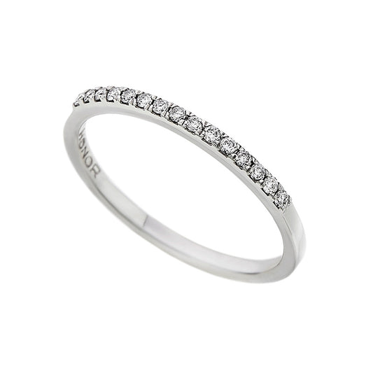 Half Eternity Diamond Ring (0.12ct) in White Gold