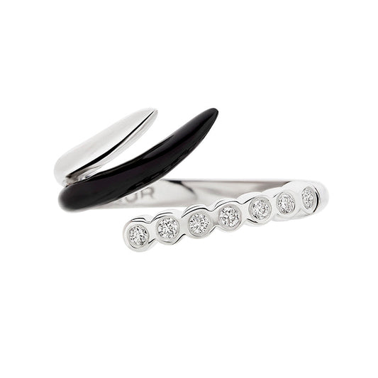 Tiger Claws Open Diamond Ring in White Gold