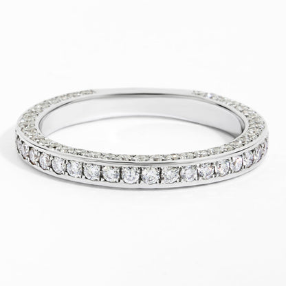 Three-Row Diamond Eternity Ring (1.04ct) in White Gold