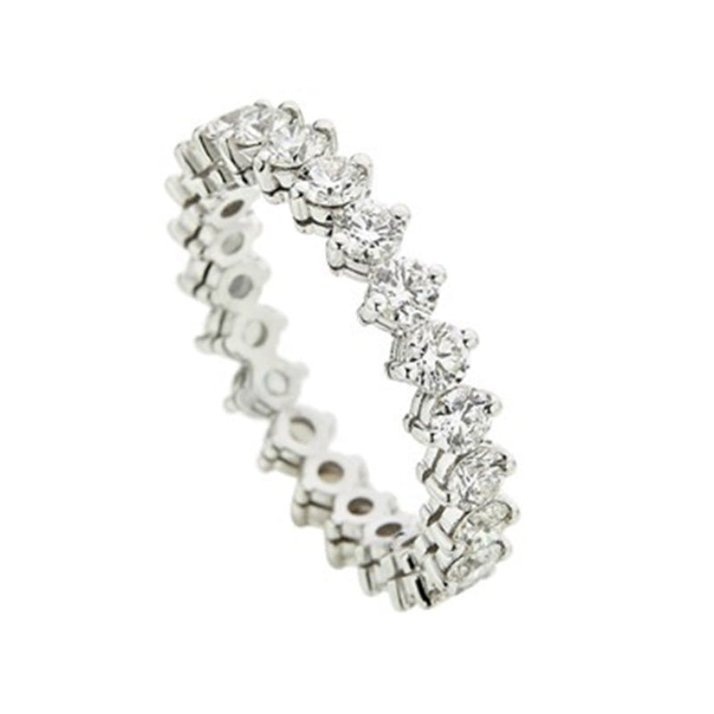 Diamond Eternity Ring (1.89ct) in White Gold