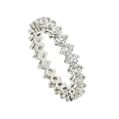 Diamond Eternity Ring (1.89ct) in White Gold