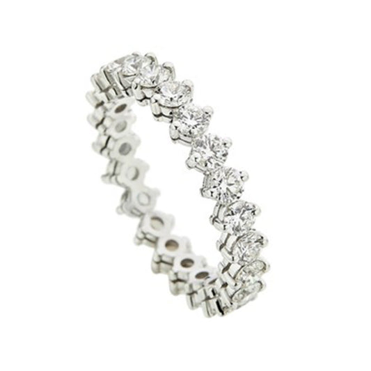 Diamond Eternity Ring (1.89ct) in White Gold