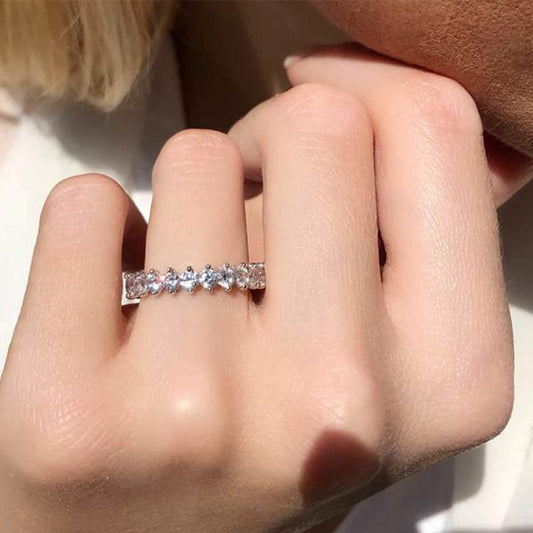 Diamond Eternity Ring (1.89ct) in White Gold