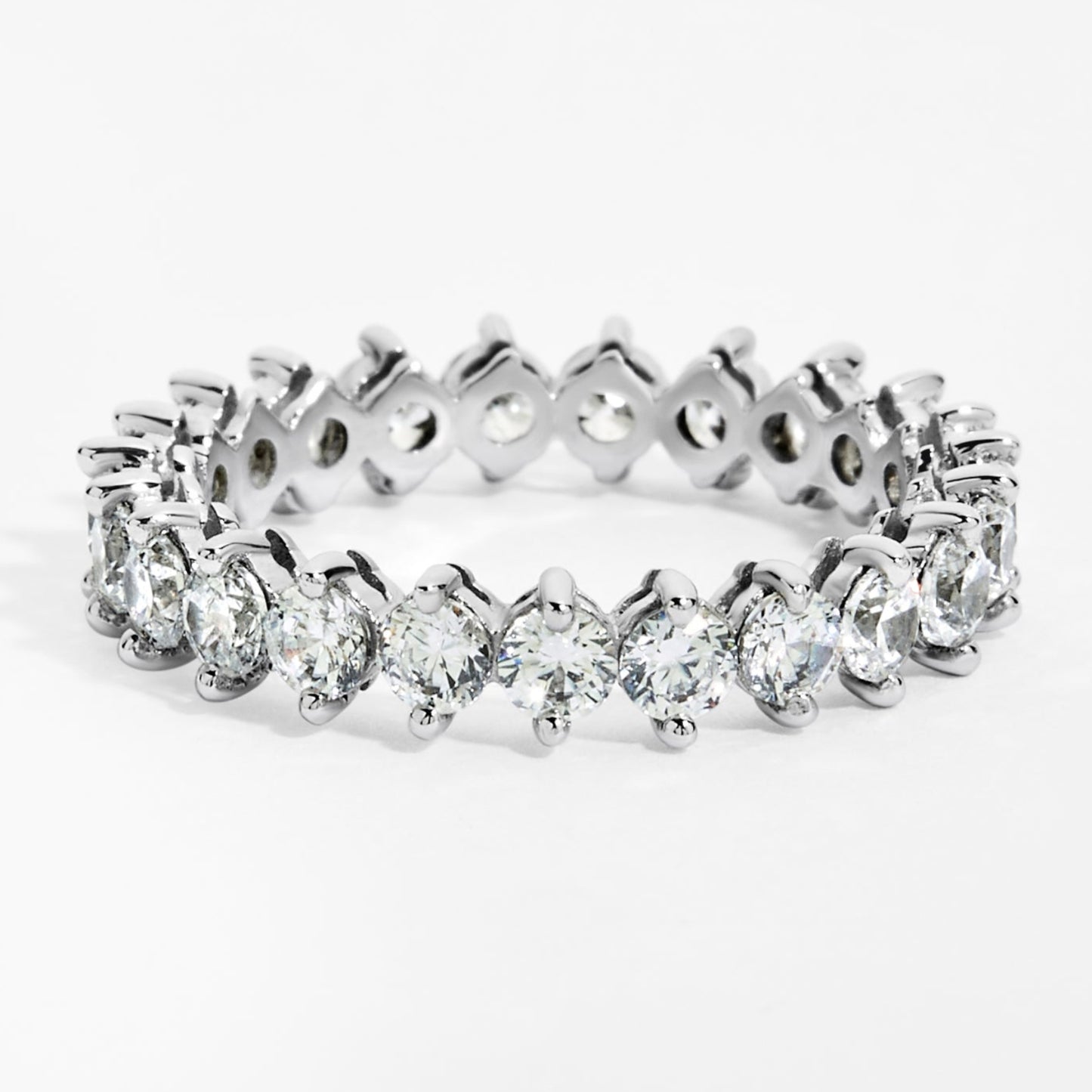 Diamond Eternity Ring (1.89ct) in White Gold