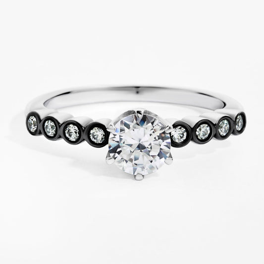 Solitaire Elise in White Gold