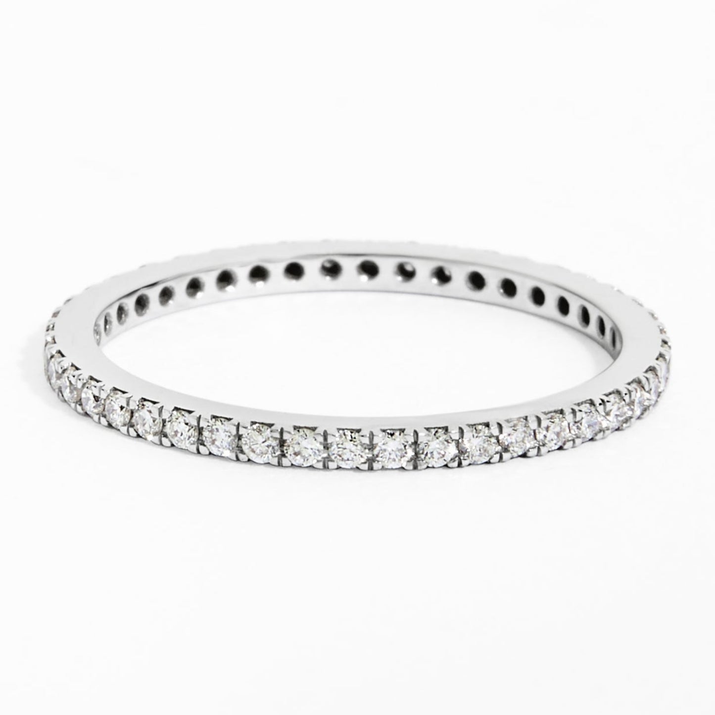 Thin Diamond Eternity Ring (0.35ct) in White Gold