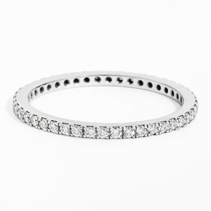 Thin Diamond Eternity Ring (0.35ct) in White Gold