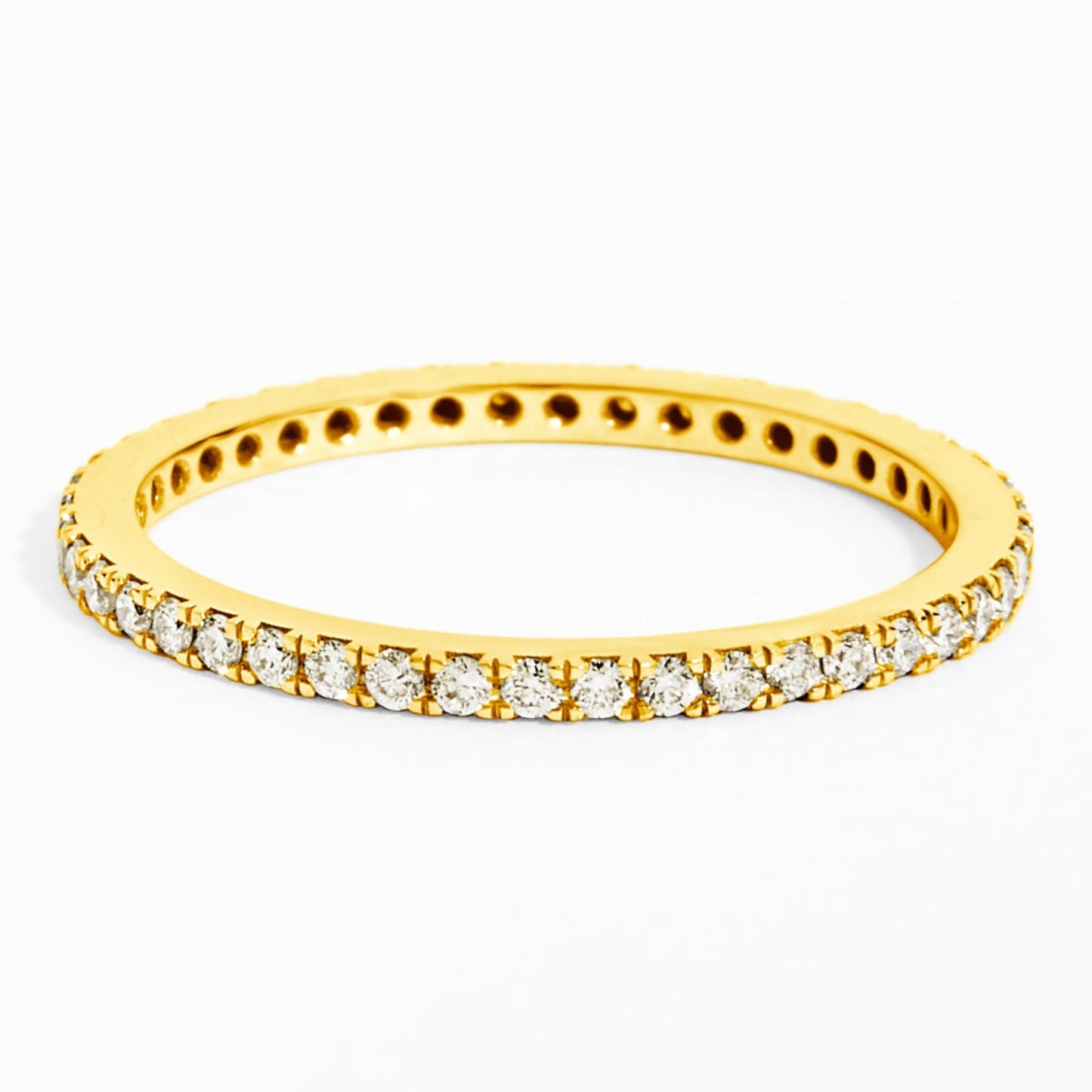 Thin Diamond Eternity Ring (0.35ct) in Yellow Gold