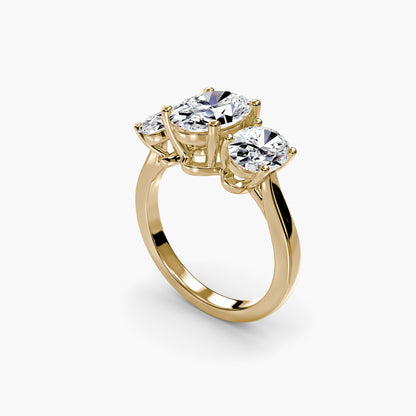 Trilogy Oval in Yellow Gold