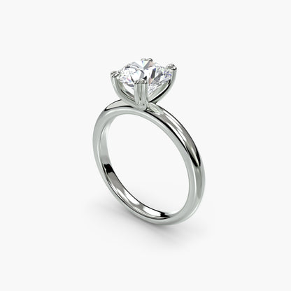Solitaire ring 2 Round in White Gold