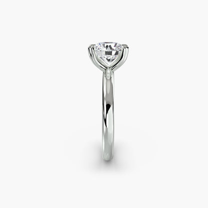 Solitaire ring 2 Round in White Gold