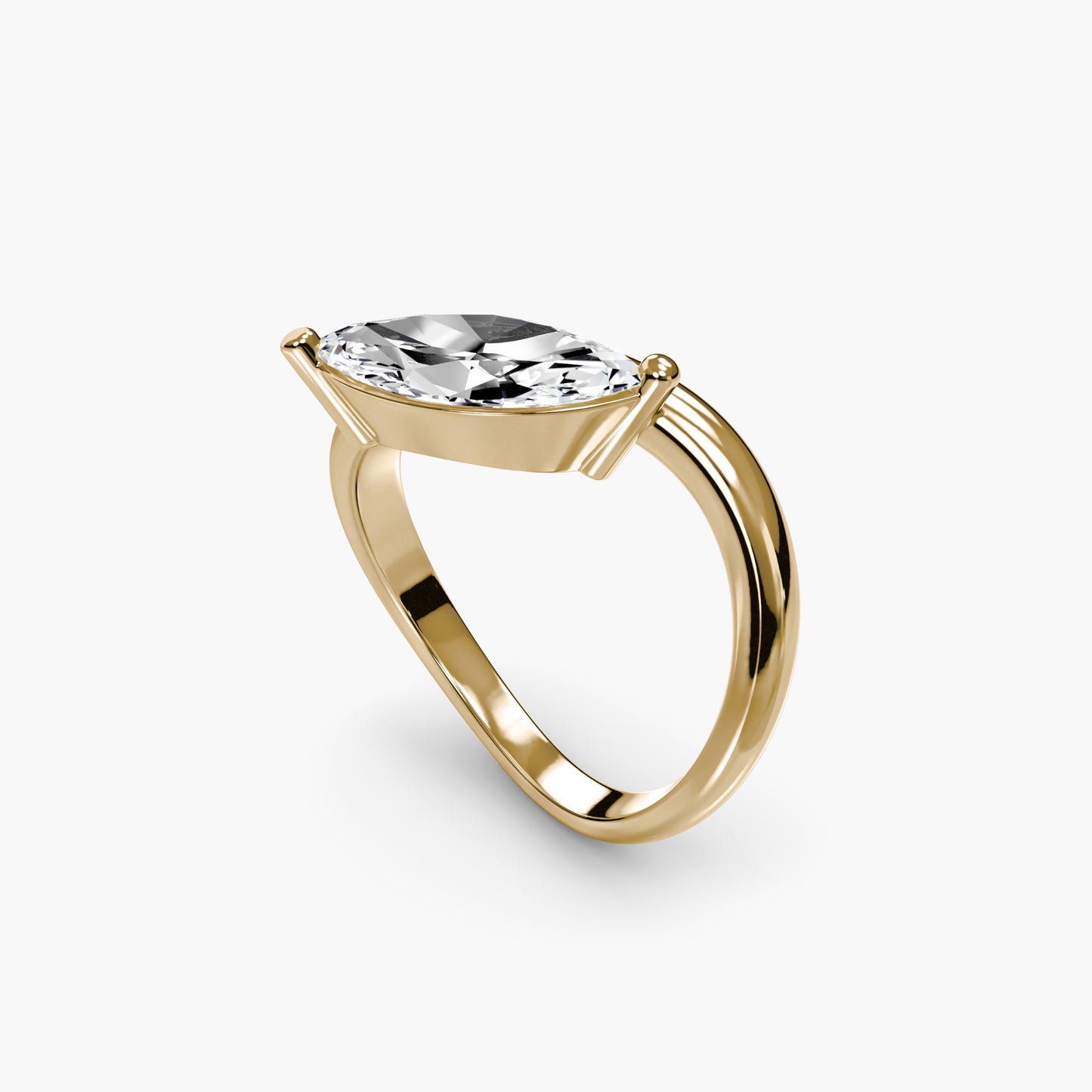 The Wave Ring in Yellow Gold