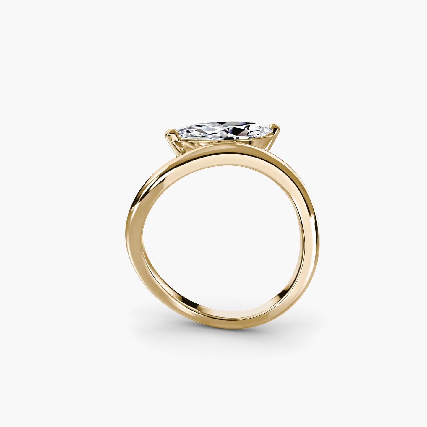 The Wave Ring in Yellow Gold