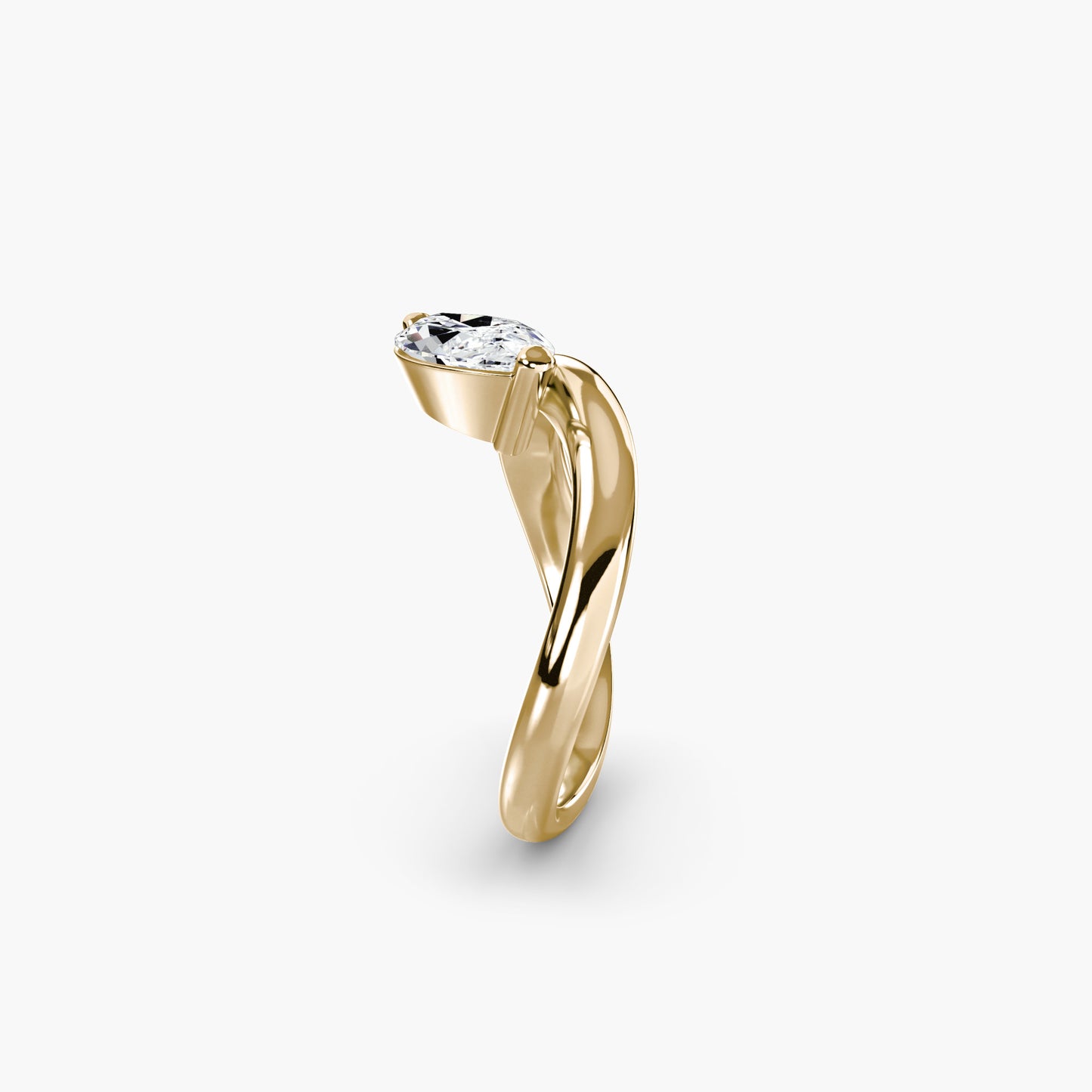 The Wave Ring in Yellow Gold