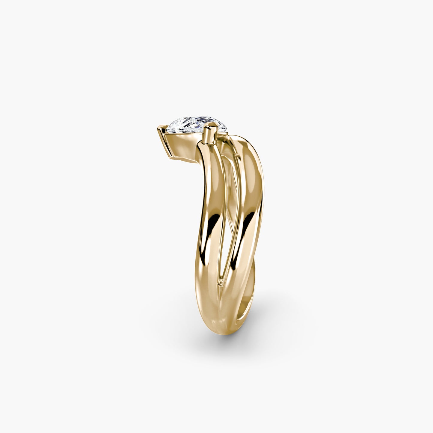 The Wave Ring 2 in Yellow Gold