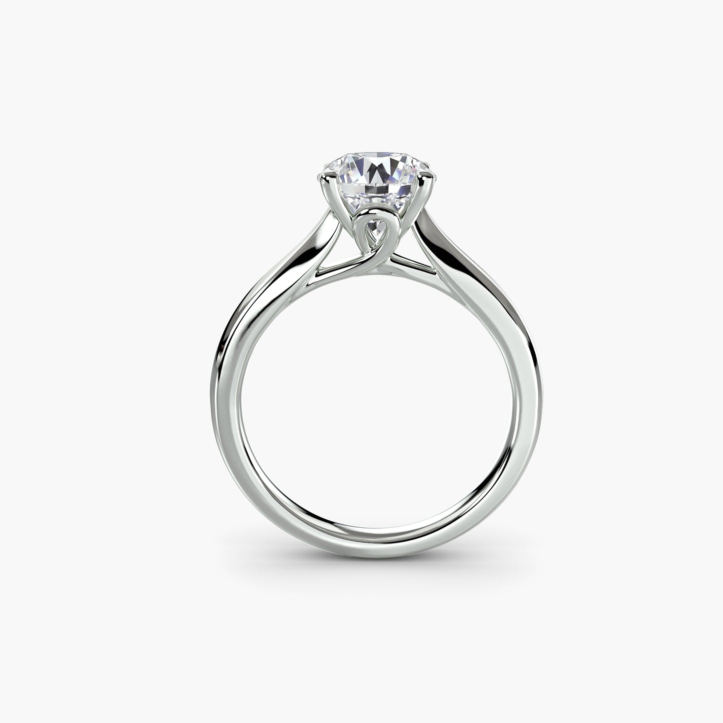 Solitaire ring 3 in White Gold