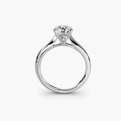 Solitaire ring 3 in White Gold
