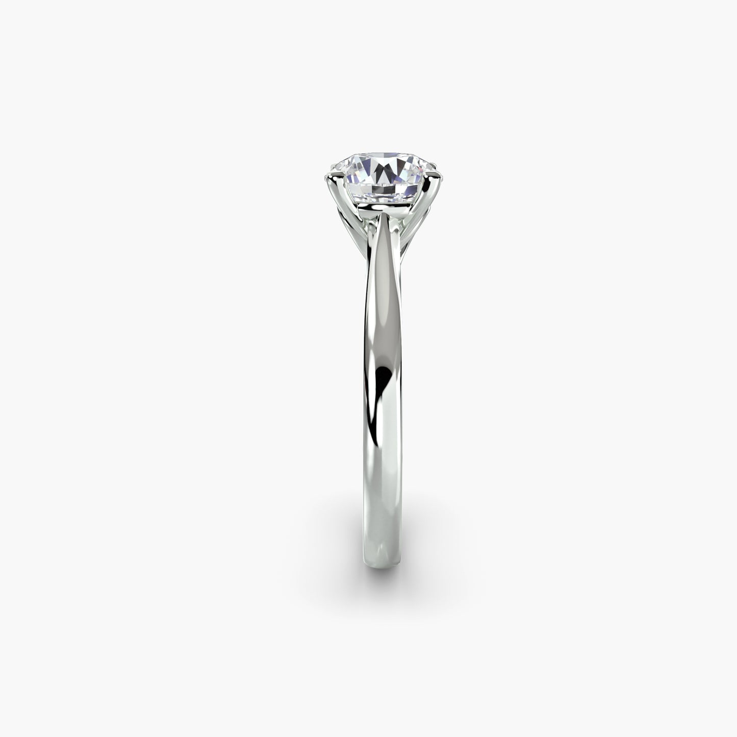 Solitaire ring 3 in White Gold