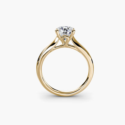 Solitaire ring 3 in Yellow Gold