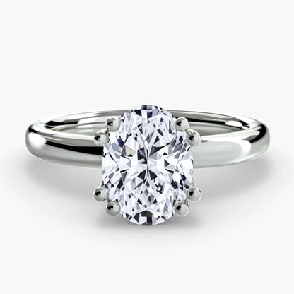 Diamond ring on a white background