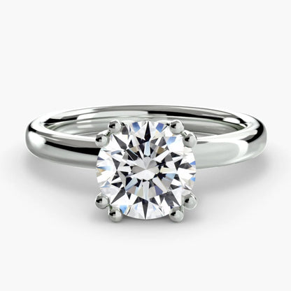 Diamond ring on a white background
