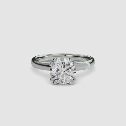 Solitaire ring 5 Round in White Gold